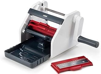 Zyliss E900048 SpiraSlice, Plastic/Stainless Steel, White/Red, Vegetable Slicer/Vegetable Spirals, Sheets & Ribbons/Spiral Cutter/Food Slicer, Includes Recipe Booklet, 5 Year Guarantee
