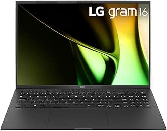 LG Gram 16” Lightweight Laptop, Intel Evo Edition - Intel Core Ultra 7 Processor, Windows 11 Home, 16GB RAM, 1TB SSD, Black