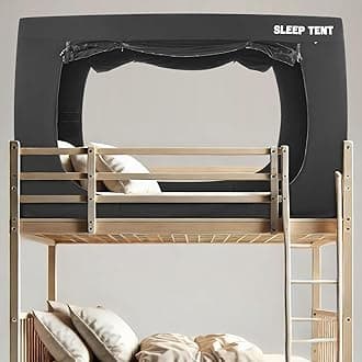 BORNA Bed Tent Full Bed Canopy for Indoor Portable Light Reducing Sleeping Canopy for Kids and Adult,Bunk Blackout Tents Breathable Privacy Space Tent Mosquito Netting for Bed(Macaron Pink)