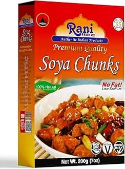 Rani Soya Chunks Nuggets (High Protien) 7oz (200g) ~ All Natural, Salt-Free | Vegan | No Colors | Gluten Friendly | NON-GMO | Kosher | Indian Origin | Meat Alternate Substitute