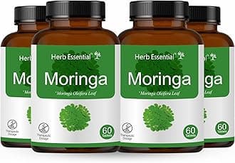 Herb Essential Moringa Tablets, 500 Mg,240 Tablets | Herbal Dietary Supplement for Weight Loss, Immunity Booster and Plant Based Protein