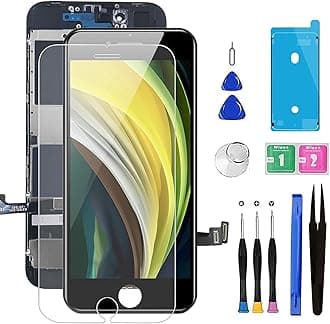 for iPhone 8/SE 2020 [ 2nd Generation ] Screen Replacement Black 4.7 inch, Bsz4uov LCD Display Touch Screen Digitizer, Waterproof Frame Adhesive Sticker+Repair Tool Kit