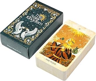 Oracle Tarot Cards | Psychic Tarot Cards | Kingdom Tarot Cards | Personal and Beginner Training Cads, 78 Cards Tarot Deck with Guidebook Oracle Cards for Spiritual and Energetic Resonance
