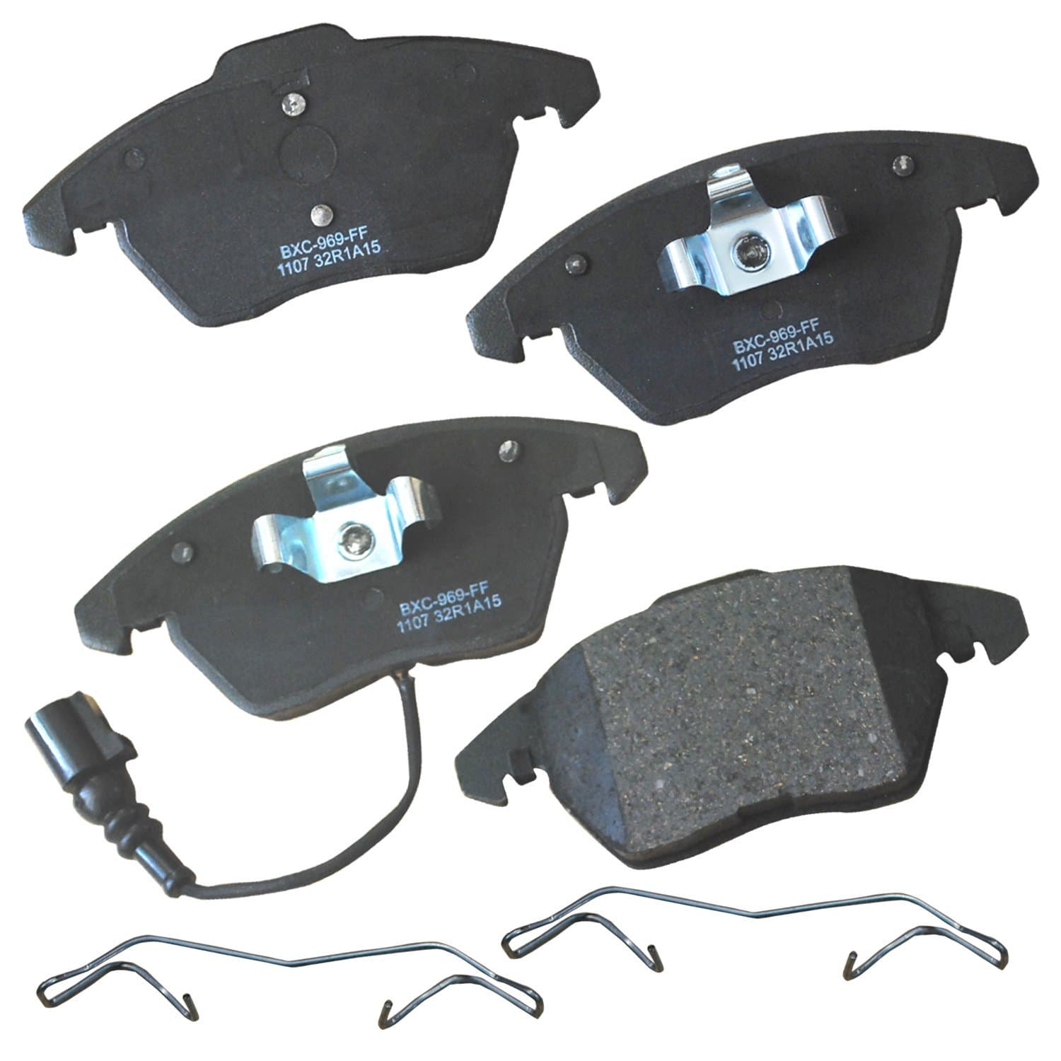 Bendix Premium SBC1107 Ceramic Front Brake Pads for Select Models Audi A3,A3 Quattro,TT Seat Altea,Altea XL,Freetrack,Ibiza,Leon,Nuevo Toledo,Volkswagen Beetle,Bora,CC,Eos,GLI,Golf,GTI,Jetta