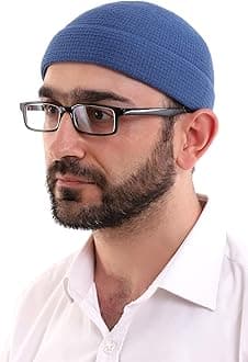 Turkish Muslim Winter Velvet Roll-up Edge Kufi Hats for Men, Taqiya, Takke, Peci, Islamic Caps, Islamic Gifts