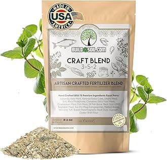 BuildASoil Fertilizer for Vegetable Garden and Organic Plant Food | Hand-Crafted Organic Fertilizer with 15 Premium Ingredients | Ensures Larger Plants and More Fragrant Flowers (10 LB - Medium Bag)