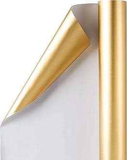 Matte Gold Wrapping Paper Roll, 20 Inch X 10 m) - 20 Inch X 10 Meter