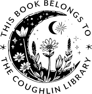 ExcelMark Personalized Book Embossers & Stamps - Personalize a Book Embosser, Wood Stamp, or Self-Inking Mount (Celestial, Round)