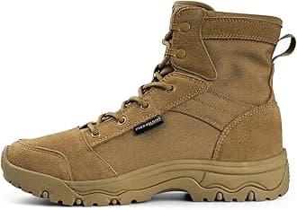 FREE SOLDIER Men's Tactical Hiking Boots Lightweight Comfortable Combat Work Boots 6 Inches