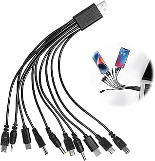 10 In 1 Universal Multifunctional Usb Phone Charger Cable Multi Charging Cables for Many Adapters Compatible With Samsung Lg Huawei Zte And Sony Ericsson Nokia Psp USB Charging Cables