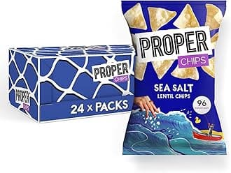 WowboxmeFull Box Properchip Lentil Crisps 24x20g Properchips (Salted)
