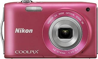 Nikon COOLPIX S3300 16 MP Digital Camera with 6x Zoom NIKKOR Glass Lens and 2.7-inch LCD (Pink)