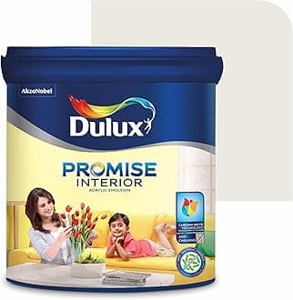 Dulux Promise Interior Emulsion Paint (4L, Classic Ivory/Tender Africa) | Brighter & Longer-Lasting Colors | Rich Finish | Chroma Brite Technology | Anti-Chalk | Water-Based Acrylic Paint