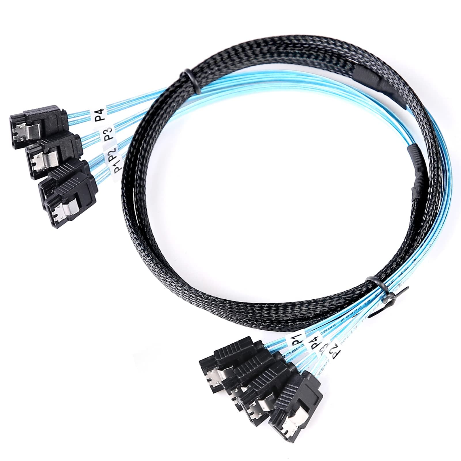 4Pcs/Set SATA Cable 1m