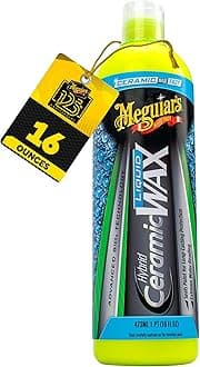 - Meguiar's Hybrid Ceramic Liquid Wax (473ml), water repellent layer with Si02 Technology, Long-lasting ceramic protection with excellent water beading, pleasant fragrance, DIY easy to apply by hand