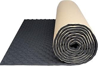 uxcell Car Studio Sound Acoustic Absorption Heatproof Wave Foam Deadener Mat 118.1"x39.4" 32.3sqft