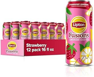 Fusions, Strawberry Lemonade & Iced Tea, 16 Fl Oz Cans (Pack of 12)