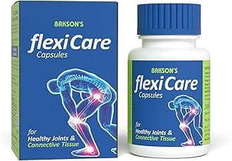 Flexicare Capsules For Strengthening Bones, Joints & Connective Tissues | Reduces Inflammation, Joint Stiffness, Improves Joint Mobility & Relieves Pain For Men & Women, 30 Capsules