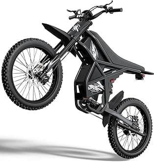 GT73 PRO/GT73 Ebike for Adults, 50MPH 60V 3000W / 37MPH 48V 2400W Eectric Dirt Bike, 36.4AH Dual Battery Dirtbike Up to 85 Miles, 25" Motorcycle Tire, UL2849 All Terrain E Bike Full Suspension