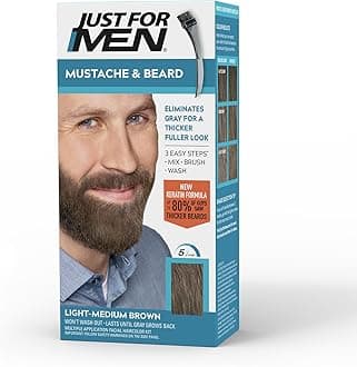 Mustache & Beard, Light-Medium Brown