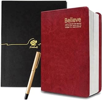 Lemical Thick Leather Journal Notebook with Pen Set - 720 Pages Unknown Binding