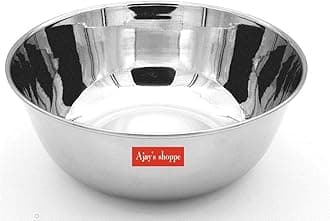 Ajay's Shoppe Stainless Steel Serving/Mixing Bowl (1.5 Liter)