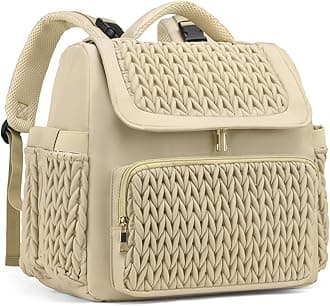 Awanhe Diaper Bag Backpack, Baby Bag with Changing Pad, Travel Waterproof Diaper Bag Tote, Newborn Essentials Must Haves, Luxury baby shower gifts for boys & Girls, Brown Taupe