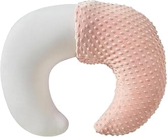 Nursing Pillow and Positioner with Cover for Breastfeeding and Bottle Feeding, Propping Baby, Tummy Time, Baby Sitting Support, Awake-Time Support (Pink)