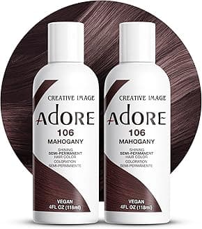 Adore SemiPermanent Haircolor 106 Mahogany 4 Ounce (118ml) (2 Pack)