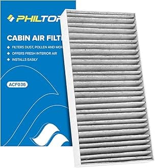 PHILTOP ACF036 (CF10135) Premium Cabin Air Filter, Replacement for EL (1997-2000, 2002-2005), RSX (2002-2006), Civic (2001-2005), CR-V (2002-2006), Element (2003-2011), CSX 2006