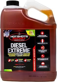 Hot Shot’s Secret Diesel Extreme 1 Gallon – Treats 320 Gallons – Concentrated Diesel Fuel Additive, Fuel System Cleaner and Injector Cleaner, Restores Engine Performance