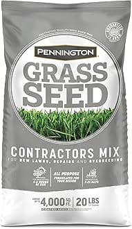 Pennington 100516637 Contractors Grass Seed Mix Central Mix 20 lb, Black Label