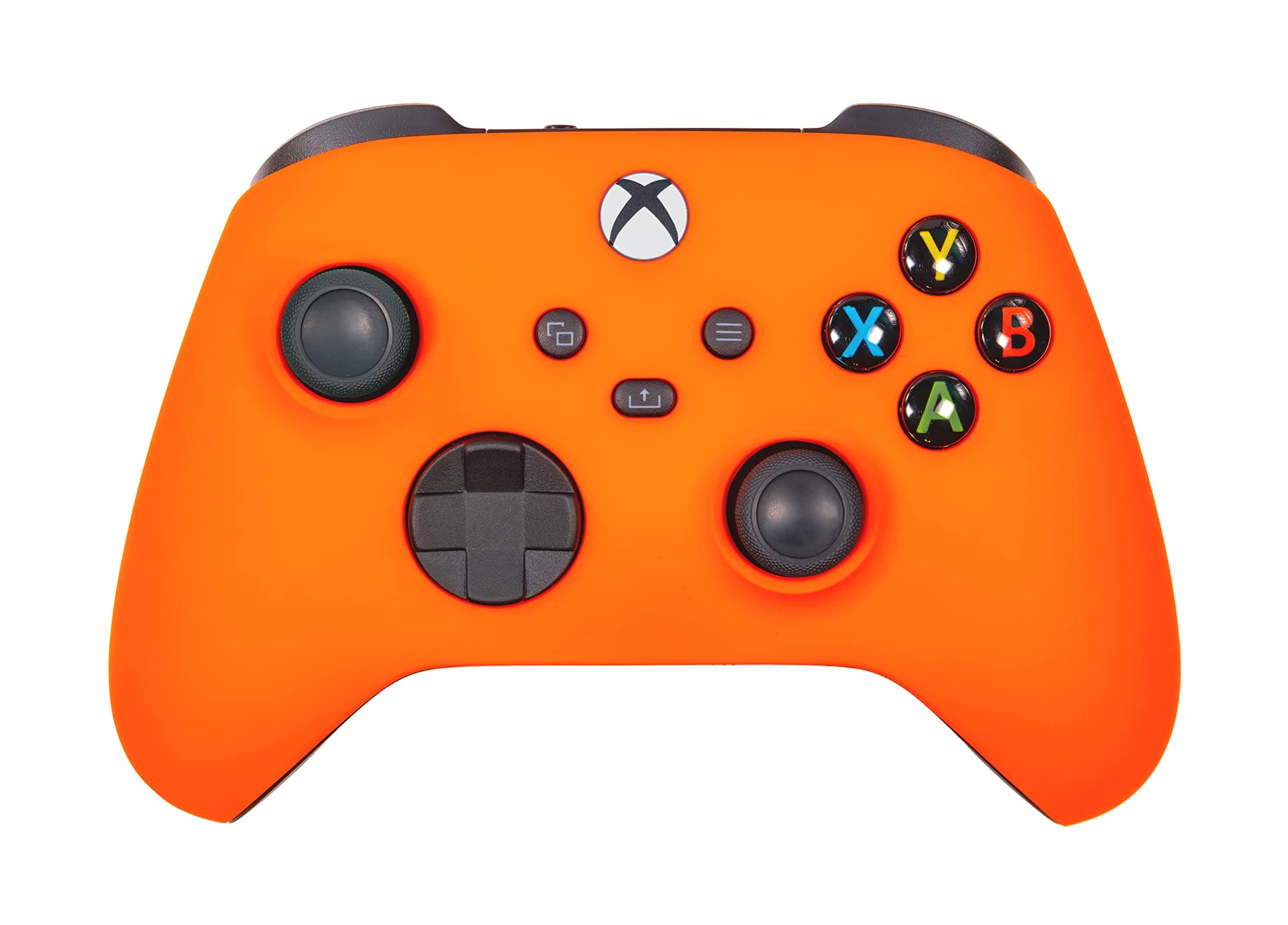 - Xbox One Series X S Custom Soft Touch Controller - Soft Touch Feel, Added Grip, Neon Orange Color - Compatible with Xbox One, Series X, Series S
