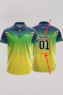 Dika Sports Customized Jersey Online Cricket t-Shirt Breathable Fabric Jersey 2024 t Shirts for Men | 2 Year to 5XL