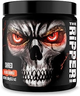 JNX SPORTS The Ripper! Fat Burner Pre Workout for Men & Women – Thermogenic Fat Burning Powder & Appetite Suppressant, Boost Energy & Endurance – Blood Orange, 30 Servings
