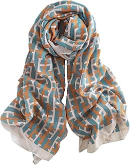 EXTREE Scarfs for Women Pashmina Silky Shawl Wrap for Evening Dressing Blanket Open Front Poncho Cape