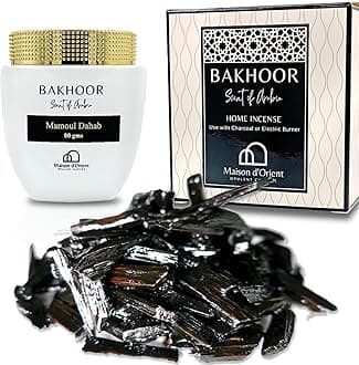 bakhoor Muattar Malaki Mumtaz 50g (Oud Mood) | Use with Coal for Incense Burning, Electric Oud Burner or Car Incense Burner | Meditation Decor & Stress Relief Arabian Home Fragrance