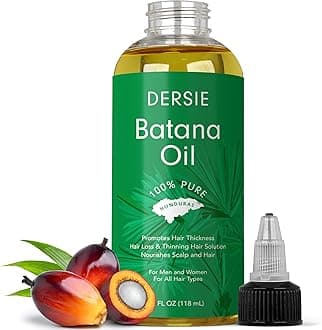 Dersie Batana Oil for Hair: 100% Pure & Natural Raw Oil from Honduras - For Thicker & Stronger Hair - 120 ml