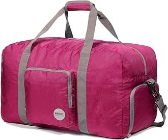 WANDF Foldable Travel Duffel Bag 60-120L Duffle Carry on for Women and Men