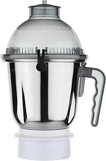 Maharani Dome Jar for Sujata Mixer Grinder, Grey Quality Jar, 900 Watts