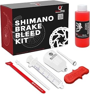 Shimano Brake Bleed Kit with 120ml Mineral Oil - Hydraulic Brake Bleed Kit for Shimano Disc Brakes and Mineral Oil