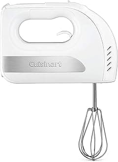 Cuisinart HM-6 6-Speed Hand Mixer, White, 6 Speed