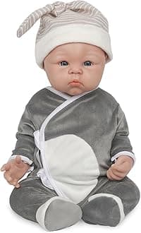 19 inch Realistic Full Body Silicone Baby Doll That Look Real Boy,Not Vinyl Material Dolls,Lifelike Baby Dolls,Reborn Baby Doll, Real Baby Doll