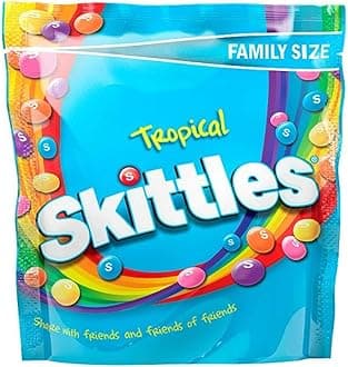 Skittles Tropical Fruit Flavoured Candy, 196 g