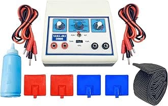 ALPHA MEDITECH INDIA Professional TENS & EMS Machine | Back, Neck & Joint Pain Relief | Home & Clinic Use Electrotherapy Device (With One Year Warranty)