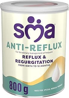 SMA Anti Reflux Baby Milk Powder Formula, From Birth, 800g (Pack of 1)