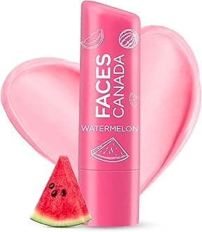 FACESCANADA FACES CANADA Color Lip Balm - Watermelon 02, 4.5g | Pink Tint | 12HR Moisture | SPF 15 | Shea Butter, Vitamin C & E Enriched | Hydrating & Nourishing For Dry Chapped Lips | Softens Lips