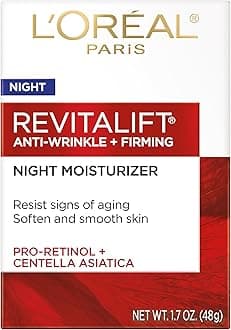 RevitaLift Anti-Wrinkle + Firming Night Cream Moisturizer 1.7 oz (Pack of 2)