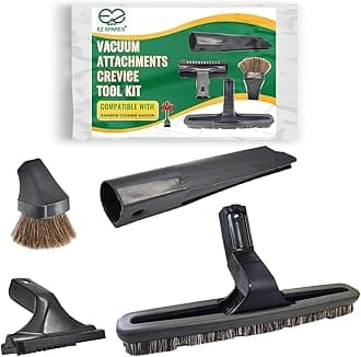 EZ SPARES 4Pcs Vacuum Attachments Compatible with Rainbow Cleaner Vacuum Horsehair Brush,Dusting Floor Brush Tools,Cleaning Wand Accessories,Vacuum Attachments Crevice Tool Kit