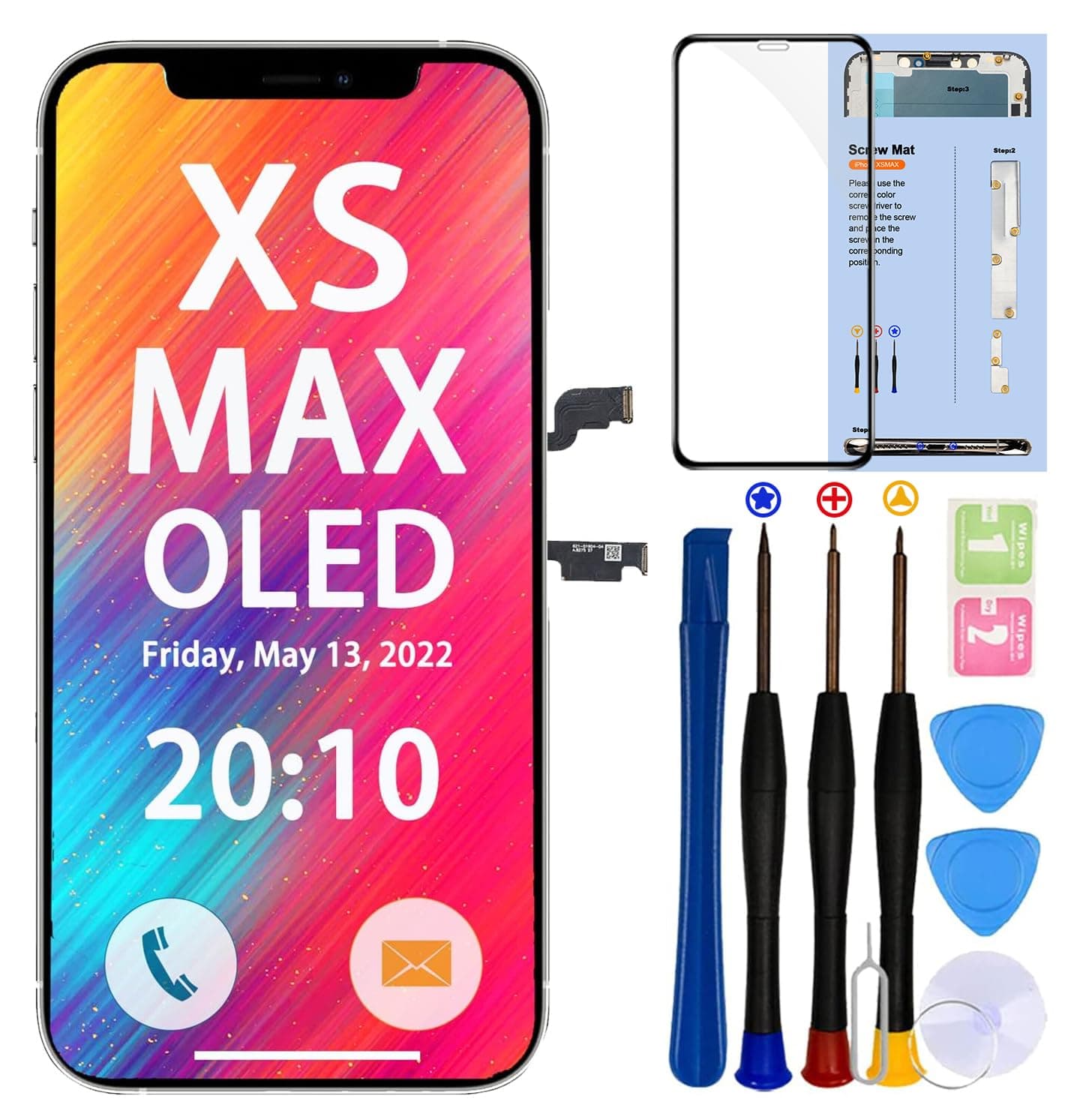 For iPhone XS MAX Screen Replacement (5.5”)